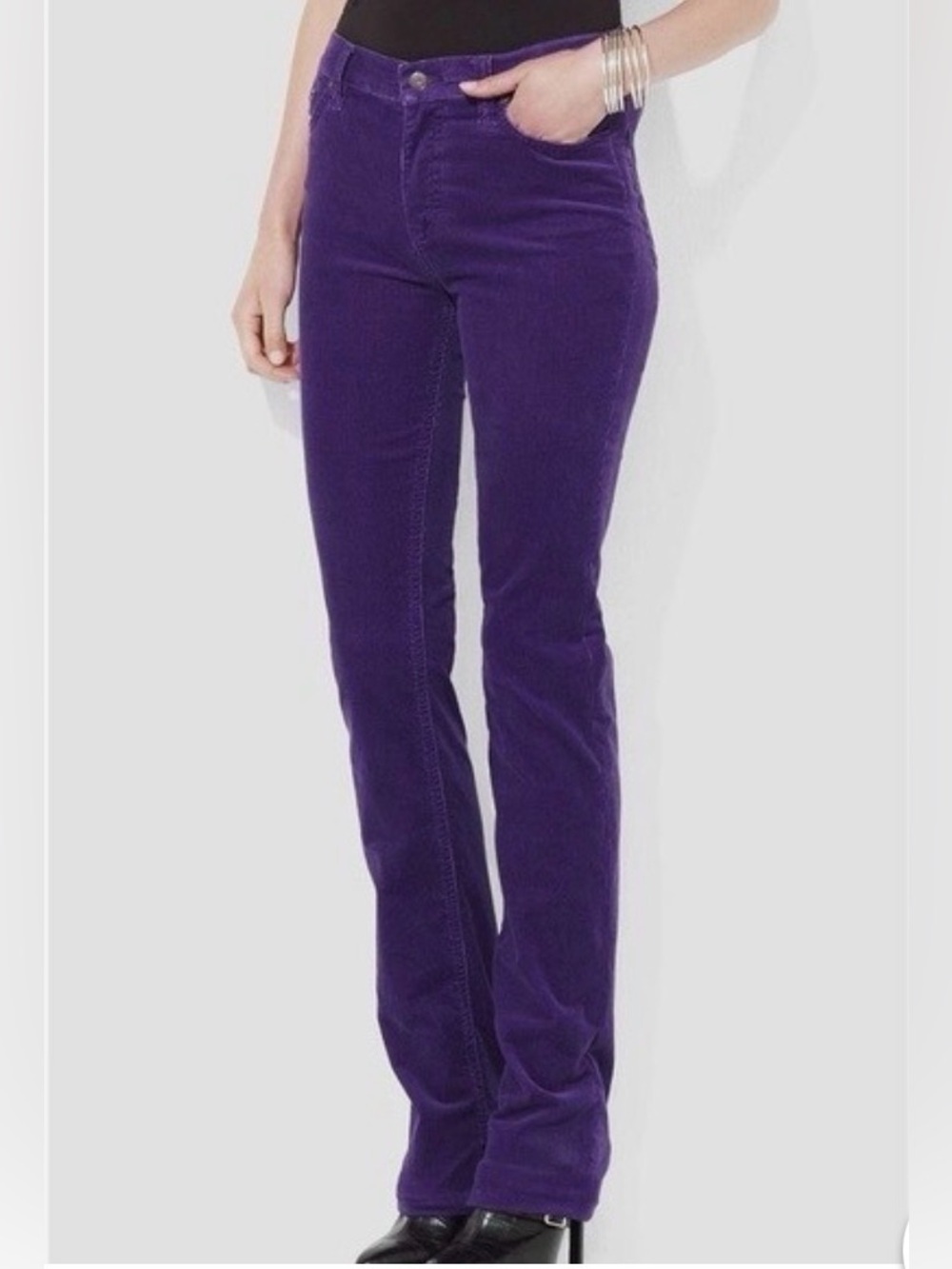 New without tag Polo by Ralph Lauren corduroy straight leg purple jeans